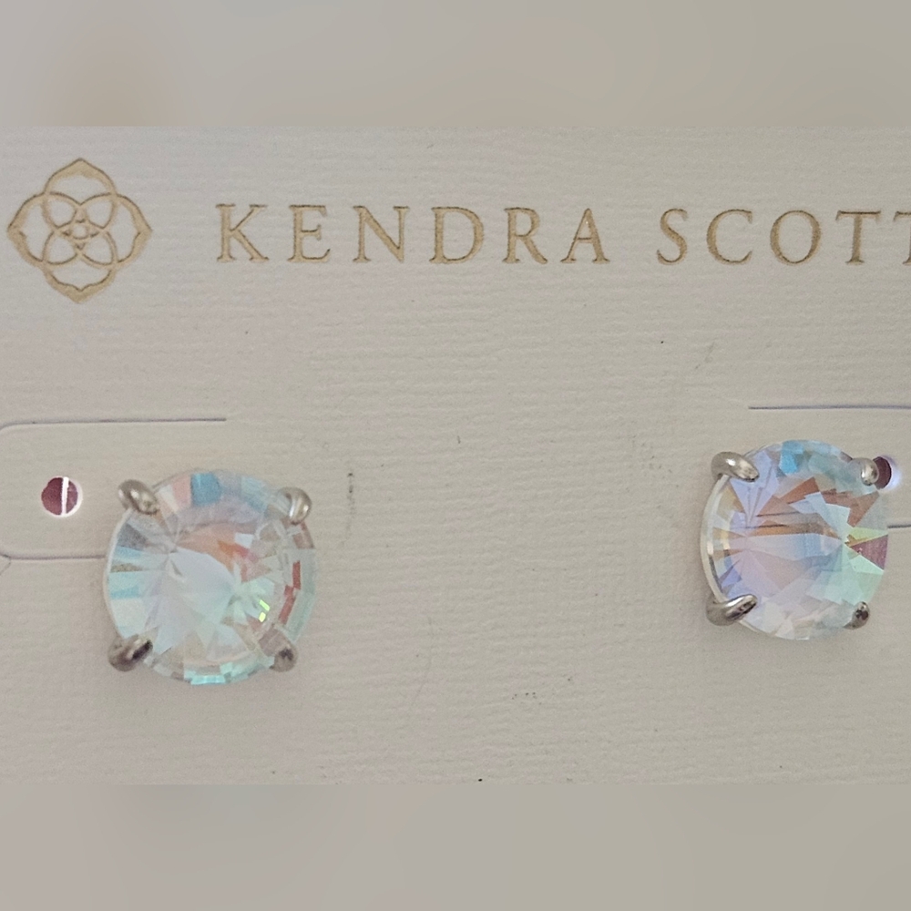 Kendra Scott Jolie Stud Earrings Dichroic Glass NWT $50 - Picture 5 of 13